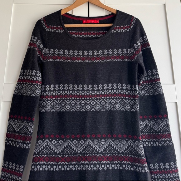 Krimson Klover Wool Fair Isle Sweater Dress - Picture 3 of 5